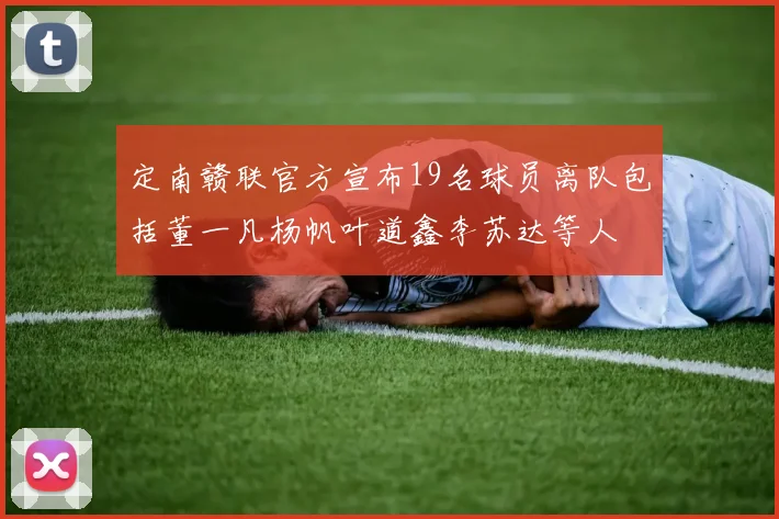 定南赣联官方宣布19名球员离队包括董一凡杨帆叶道鑫李苏达等人